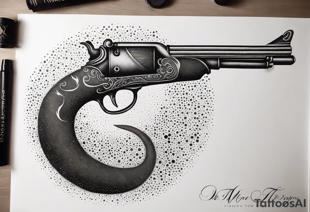capricorn with a shotgun tattoo idea