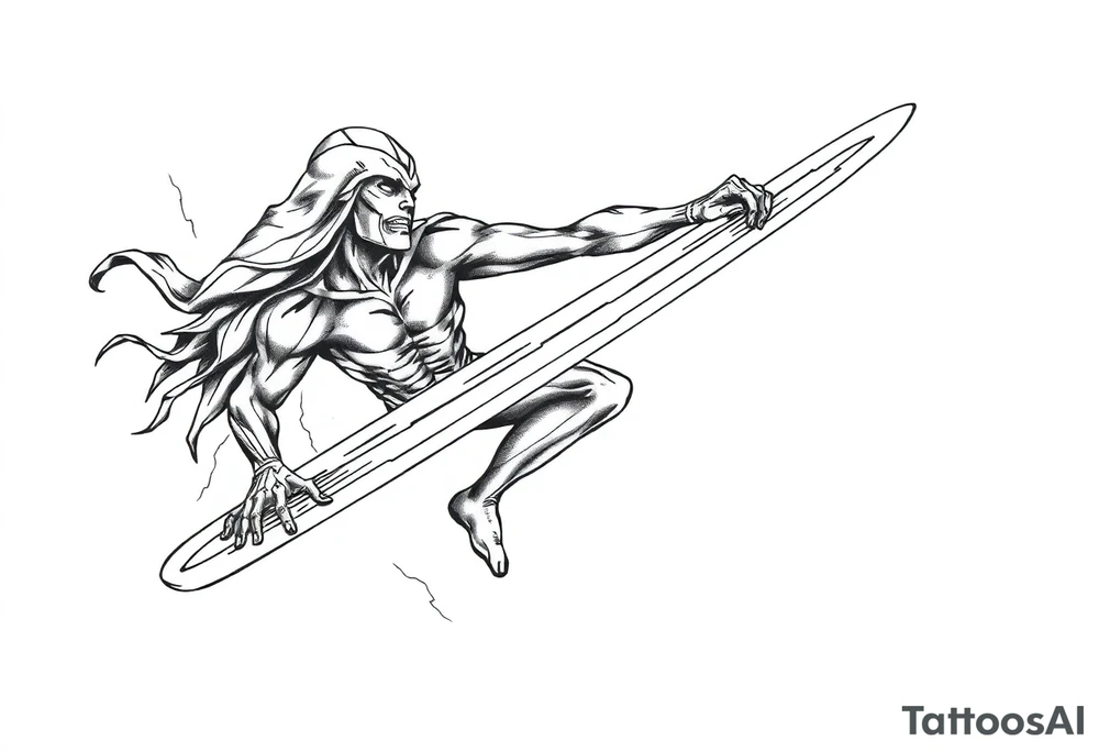Silver Surfer tattoo idea