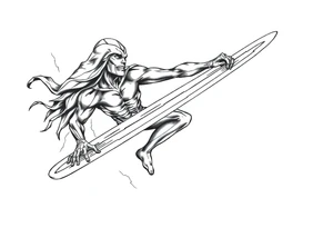 Silver Surfer tattoo idea