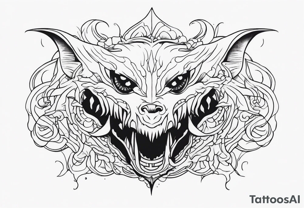 creepypasta creature tattoo idea