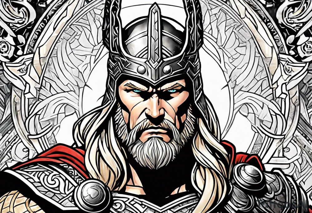 The Mighty Thor from current Marvel comics tattoo idea