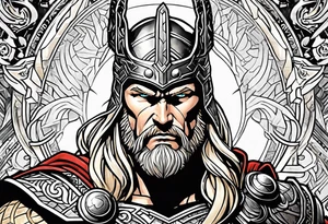 The Mighty Thor from current Marvel comics tattoo idea