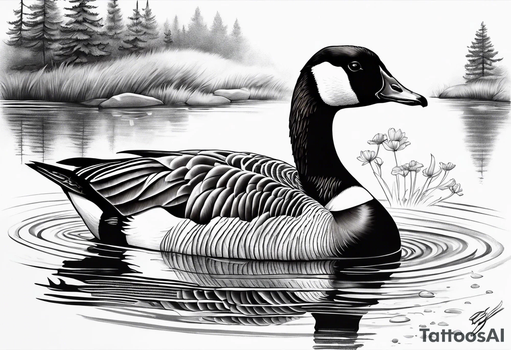 Canadian Goose for arm tatoo tattoo idea