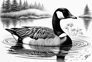 Canadian Goose for arm tatoo tattoo idea