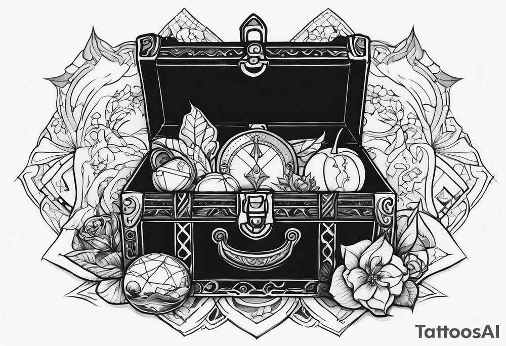 Treasure hunt tattoo idea