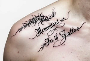 memento mori quote tattoo idea