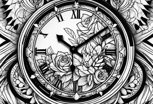 My nepphy name  BROEN and a clock tattoo idea
