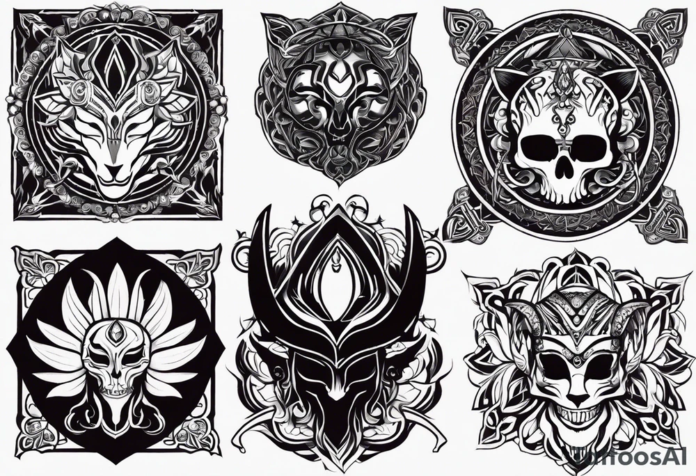 kali ma, alien goddess, valkrye, aries, cosmic pirate, divine feminine, zenza resonance, pachamama, lotus azul, blank panther, eagle, skull, 5D, nueva gaya, dna 12, left side chest tatoo tattoo idea