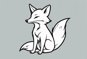 little fox tattoo idea