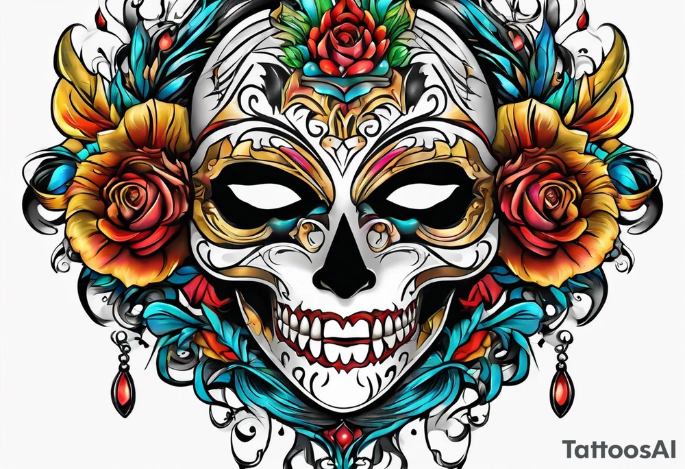 Scream mask tattoo idea