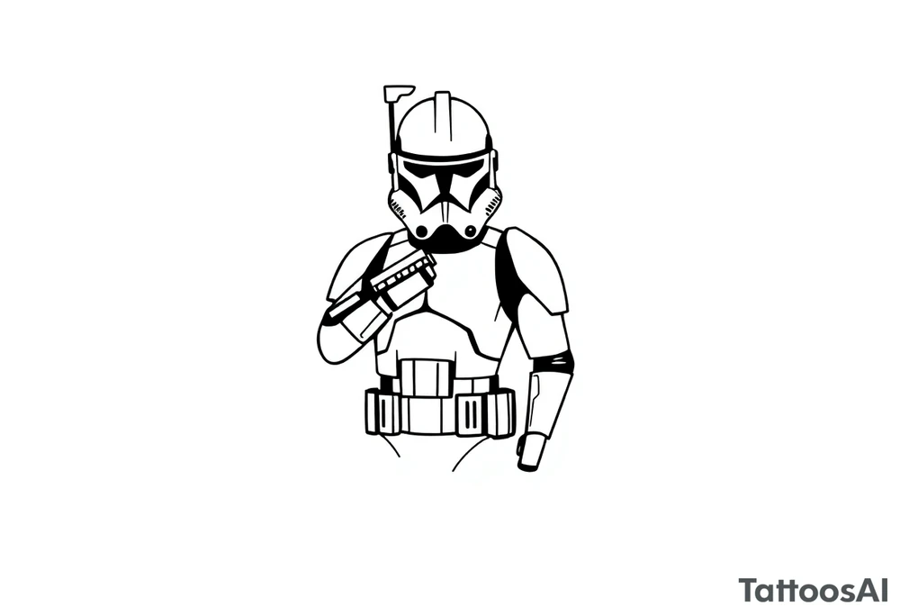 Star Wars clone trooper tattoo idea