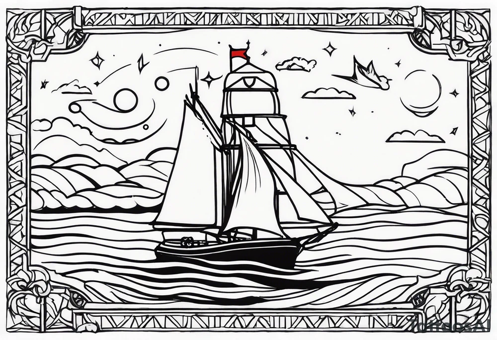 Leuchtturm Stacheldraht tattoo idea