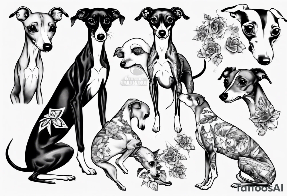 Italian greyhound tattoo idea