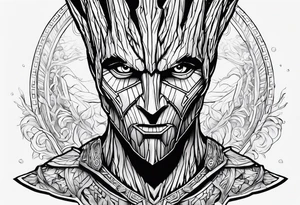 Groot greek warrior tattoo idea