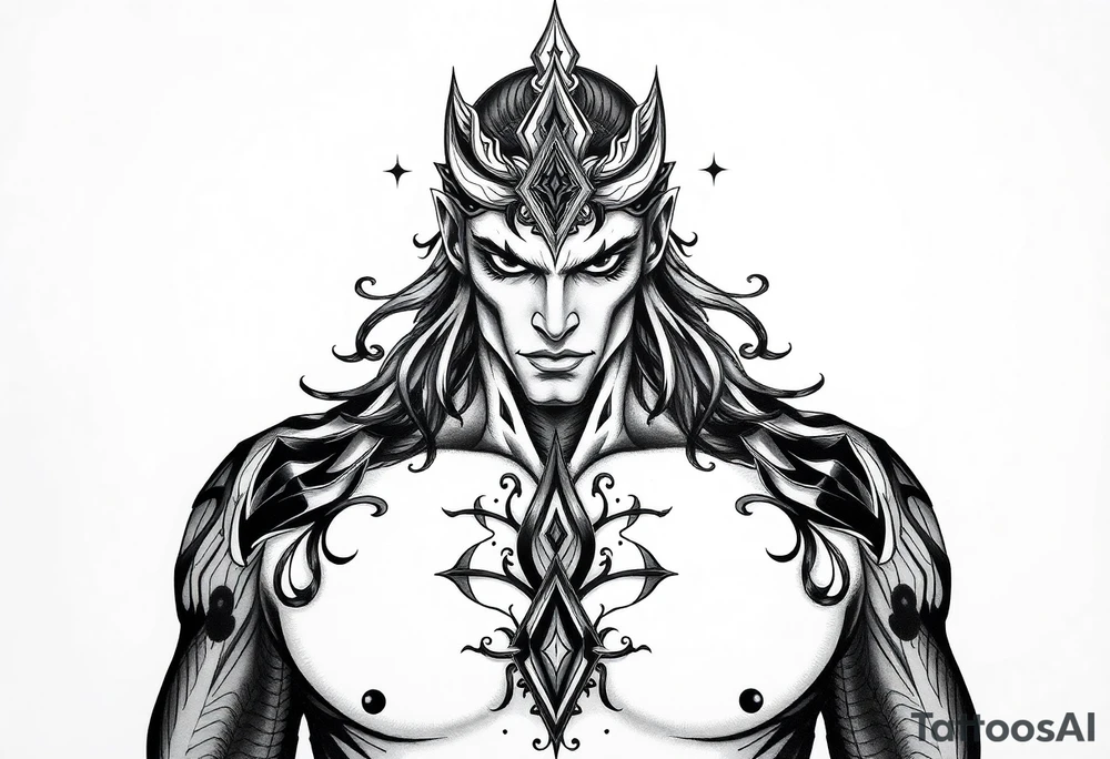 Reincarnation beautiful men tattoo idea