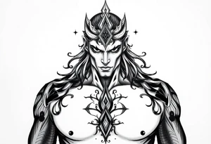 Reincarnation beautiful men tattoo idea