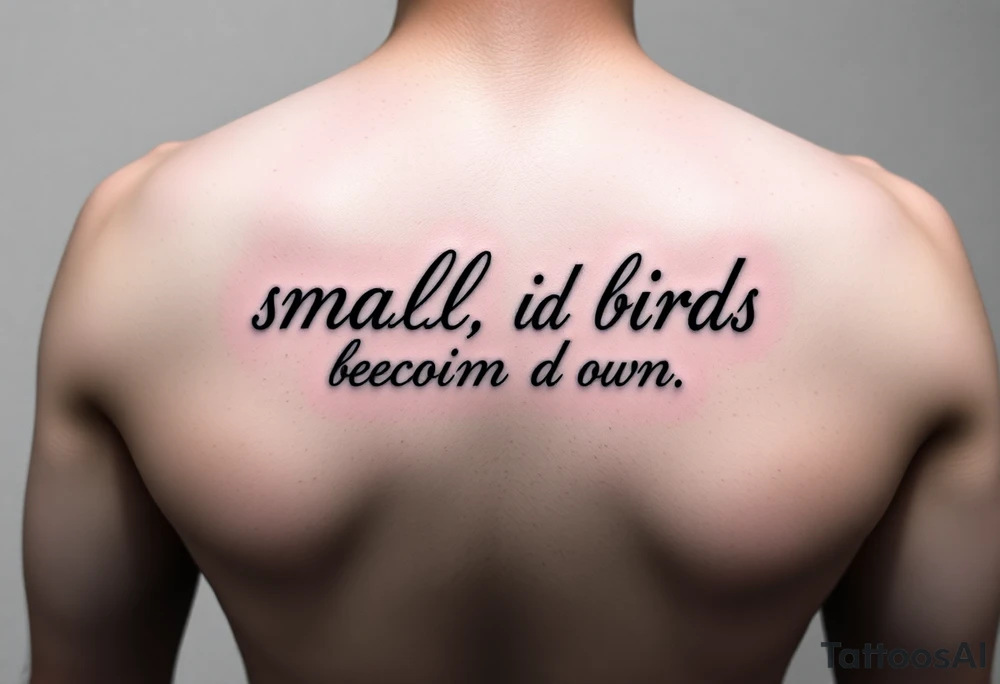 small black birds flying down arm tattoo idea