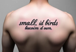 small black birds flying down arm tattoo idea