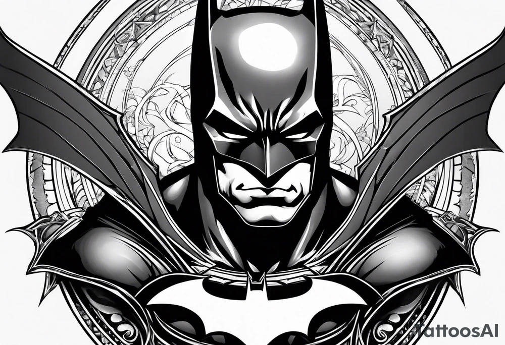 A Batman themed tattoo tattoo idea