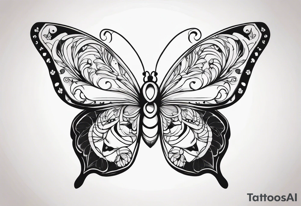 Butterflies tattoo idea