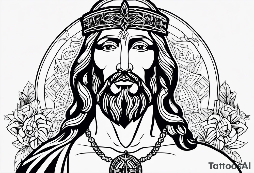 jesus tattoo idea