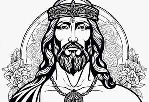 jesus tattoo idea