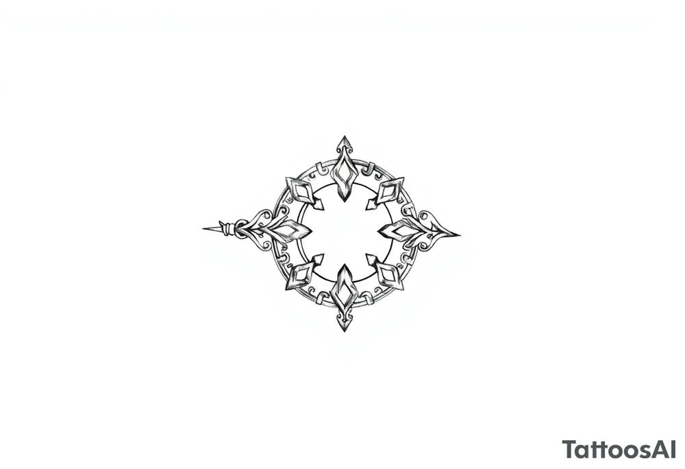 An armband tattoo combining Celtic traditional symbols and nature, the tattoo needs to circle the bicep and tricep on the arm tattoo idea