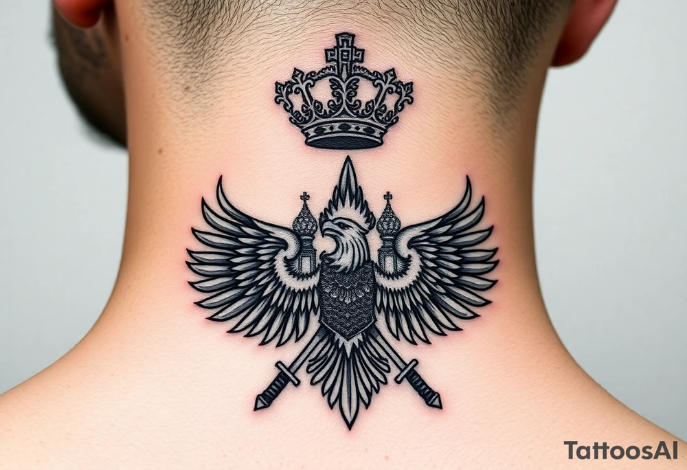 St. George 
Russian imperial crown above the eagle
Crossed swords or a Russian sabre
The Kremlin or St. Basil's Cathedral scene tattoo idea