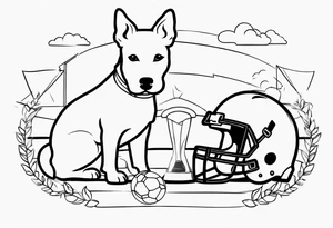 FOOTBALL
DOGS tattoo idea