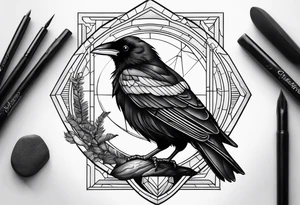 tin mine & chough tattoo idea