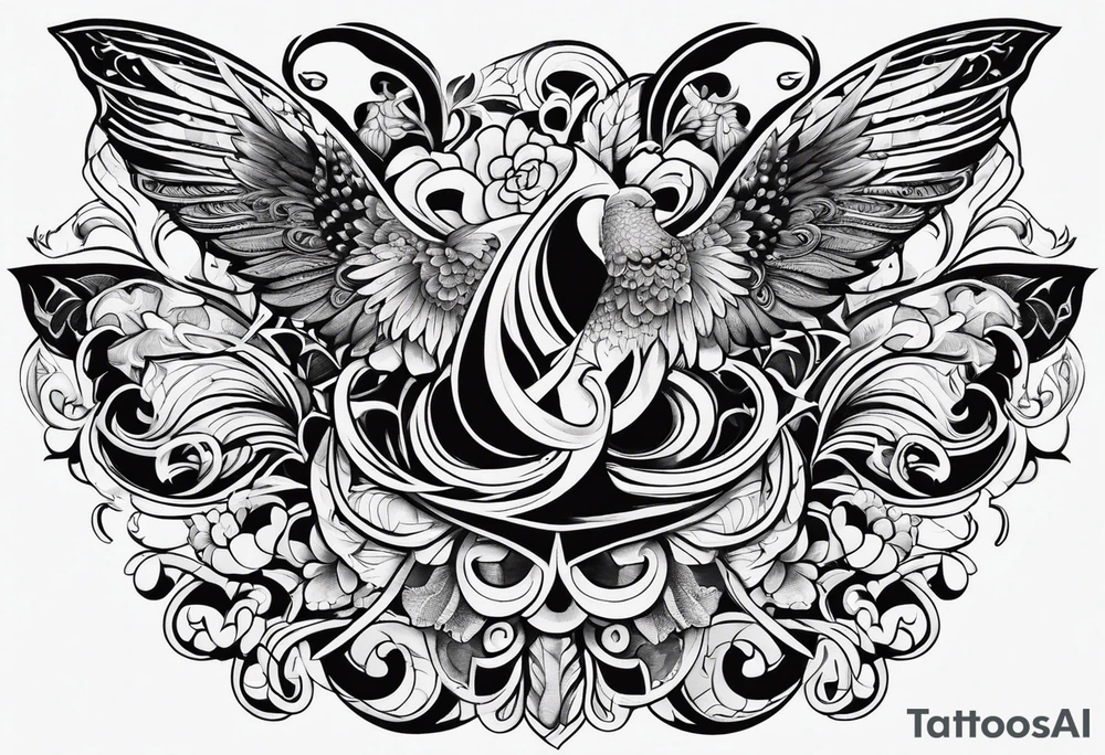 body Chest 
Vesearce pattern tattoo idea