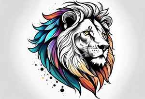 Tiger and giraffe stuffed animals tattoo idea