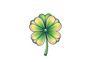 4-leaf clover tattoo idea