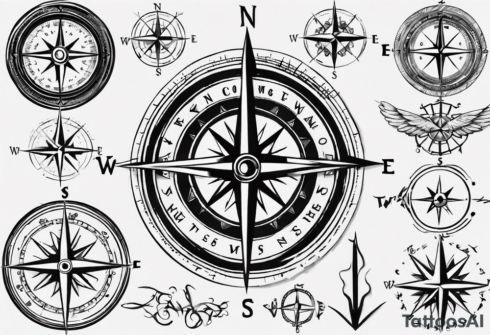 Compass tatoo tattoo idea