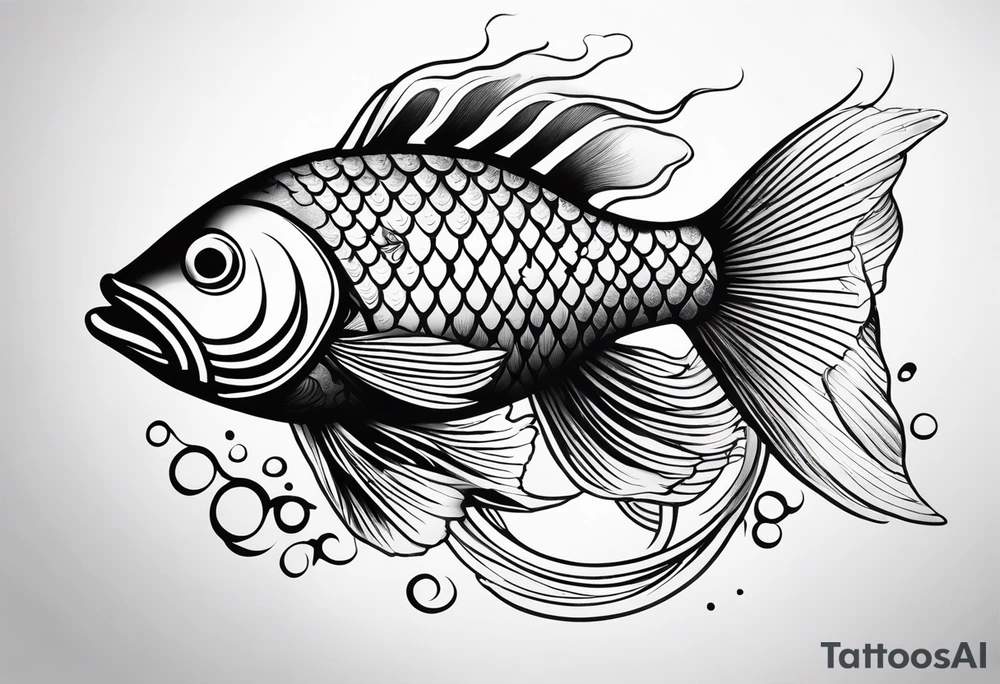 japan culture fish tattoo idea