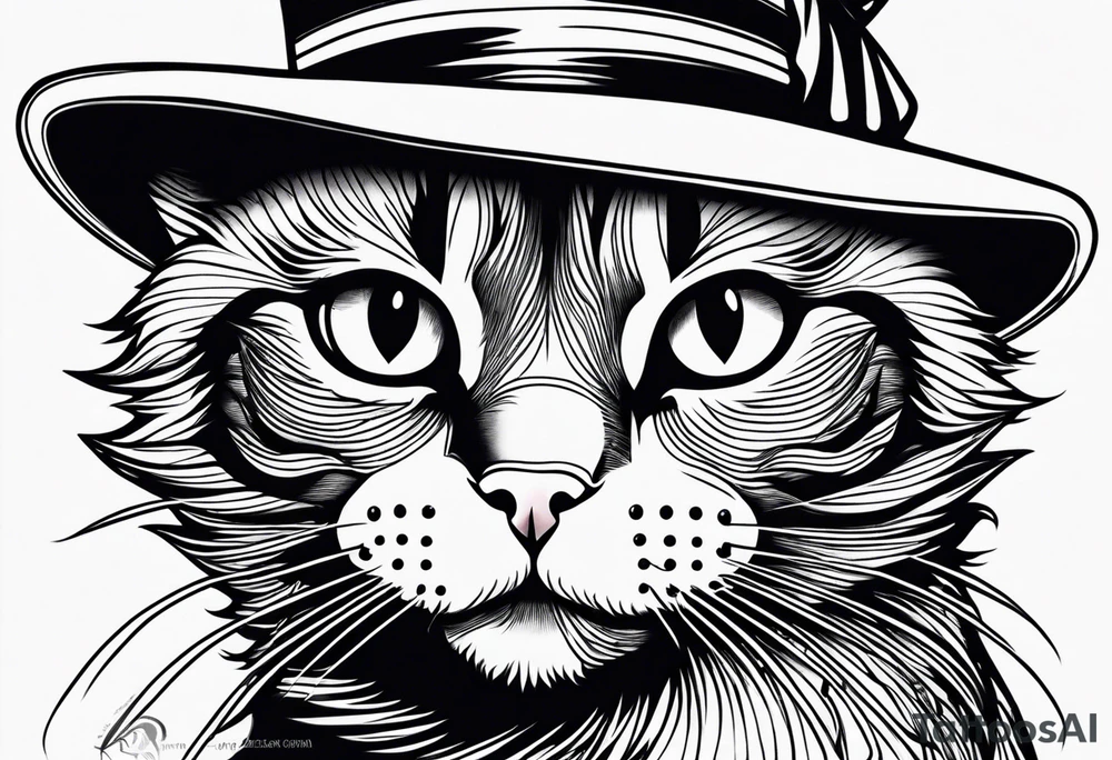 cat in the hat tattoo idea