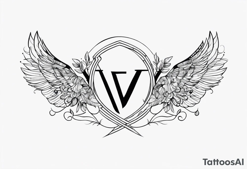 Simple Two-Band Tattoo Design With my kids names (Vedran and Srna) tattoo idea