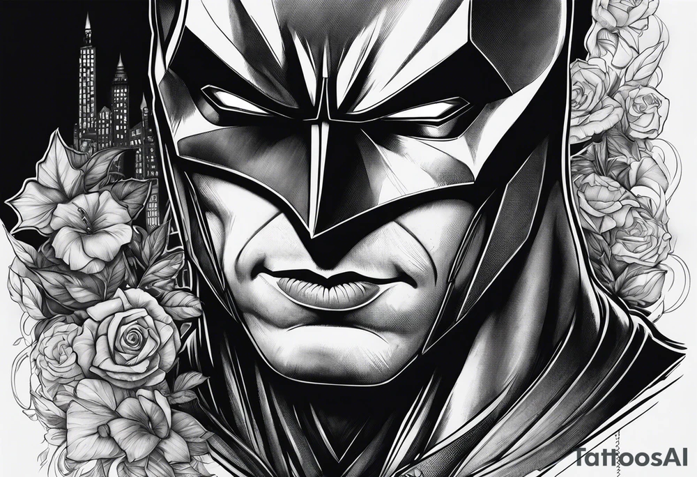 A Batman themed tattoo tattoo idea