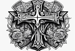 The symbol of Matthias a open Bible and a battle Axe tattoo idea