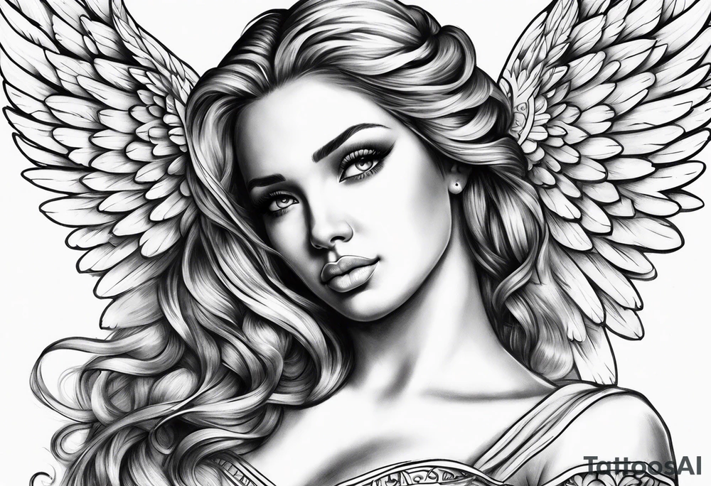 Angel remember love tattoo idea