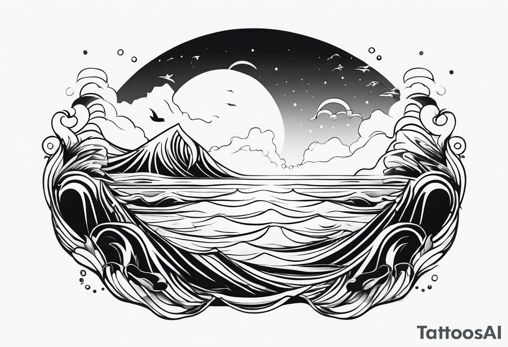 Sea tattoo tattoo idea