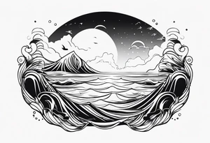 Sea tattoo tattoo idea