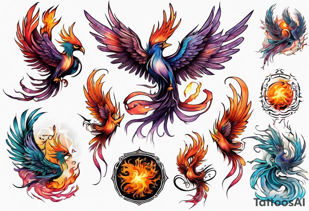 Phoenix tattoo idea