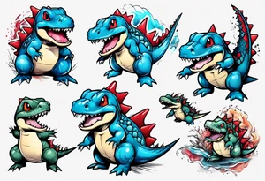 totodile tattoo idea