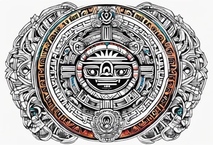 Mayan calendar tattoo idea