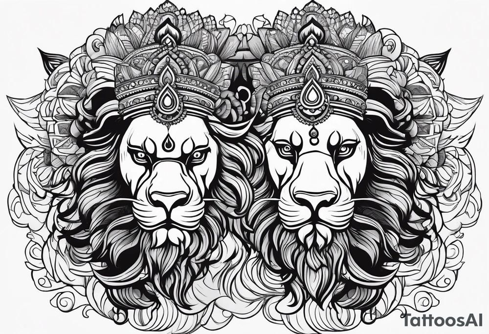 Laxmi Narasimha tattoo idea