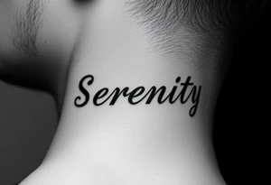 Serenity tattoo idea