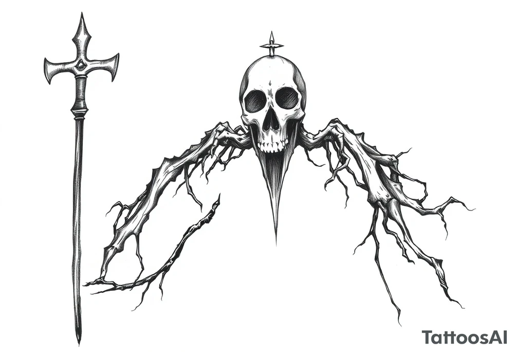 Black plague tattoo idea
