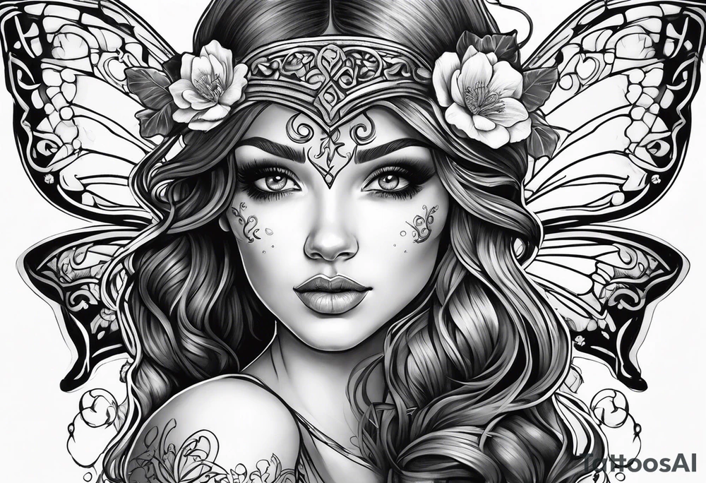 Irish fairy tattoo idea