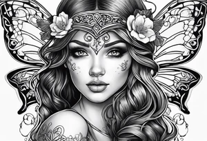 Irish fairy tattoo idea